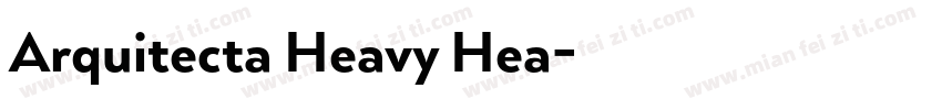 Arquitecta Heavy Hea字体转换